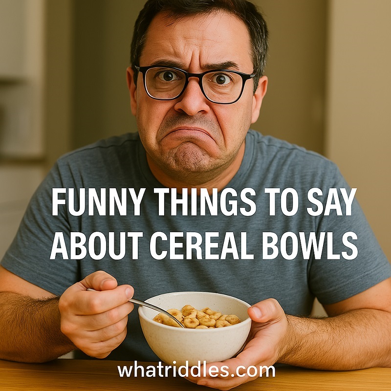 funny things to say about cereal bowls