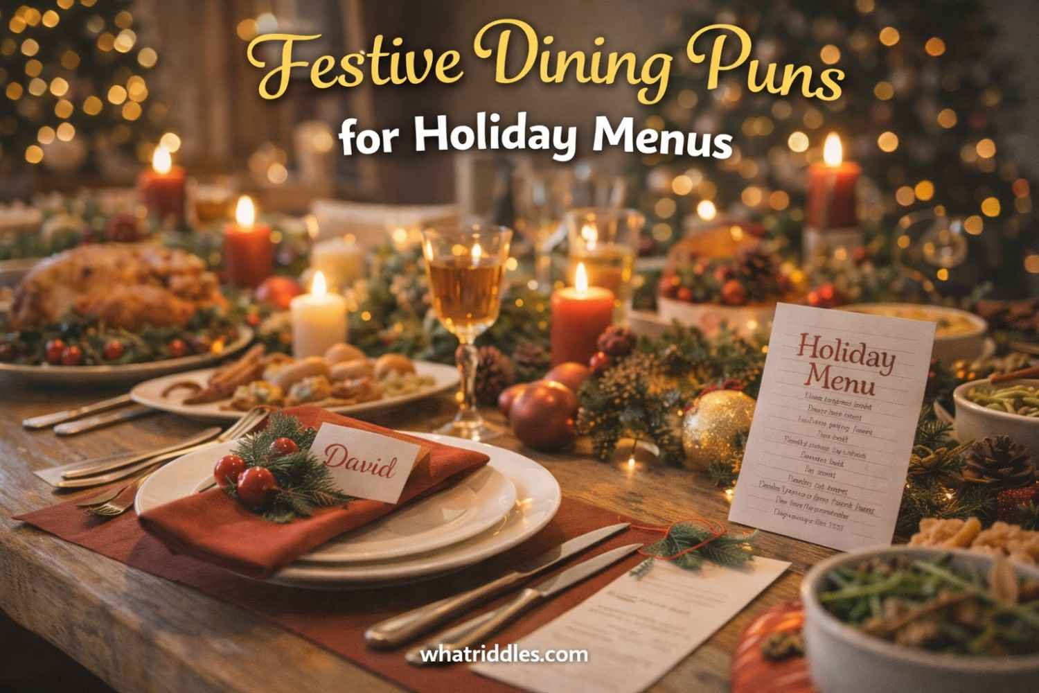 100+ Perfect Festive Dining Puns for Holiday Menus