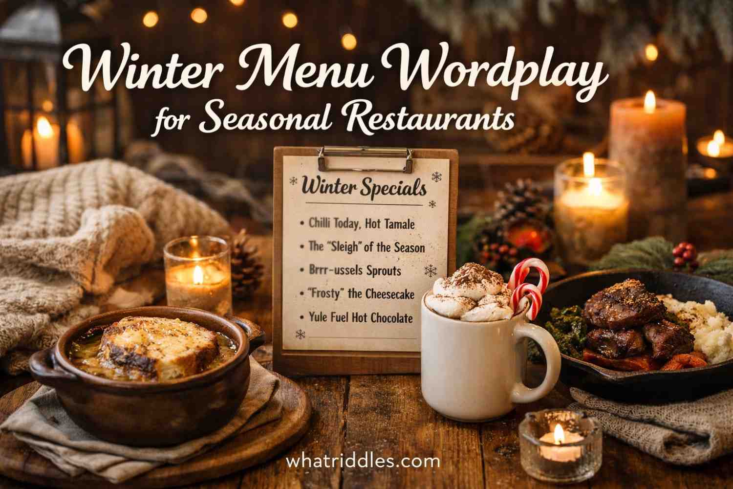 Top 50 Awesome Winter Menu Wordplay for Seasonal Restaurants