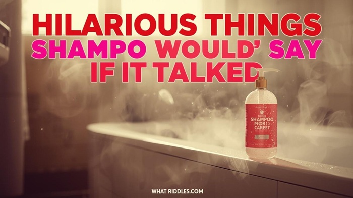 Top 50 Hilarious Things Shampoo Would Say If It Talked