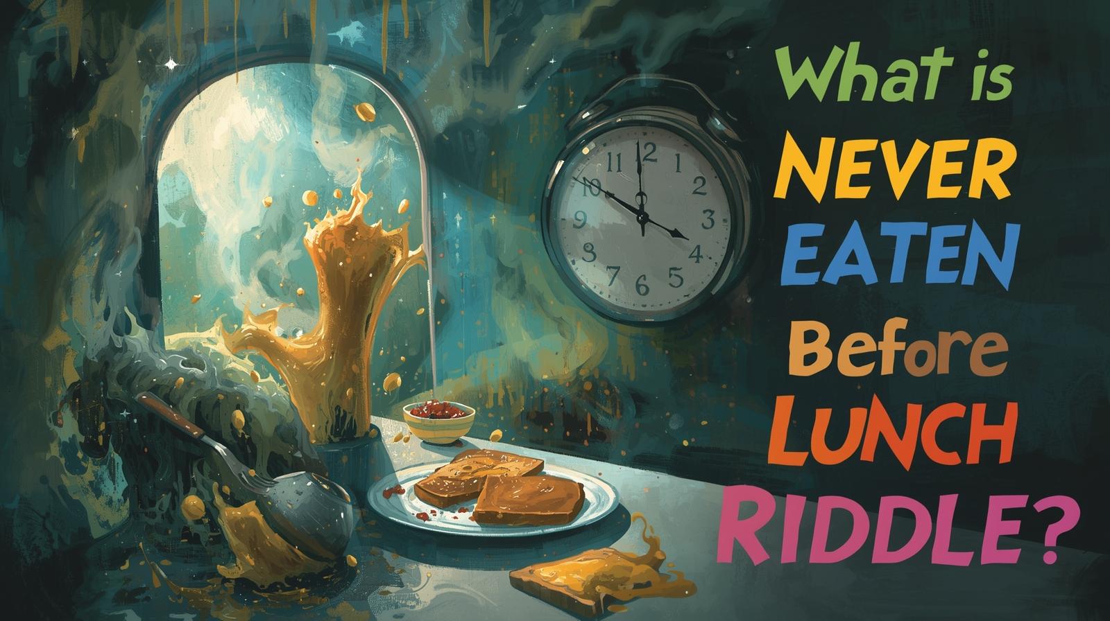 What Is Never Eaten Before Lunch Riddle