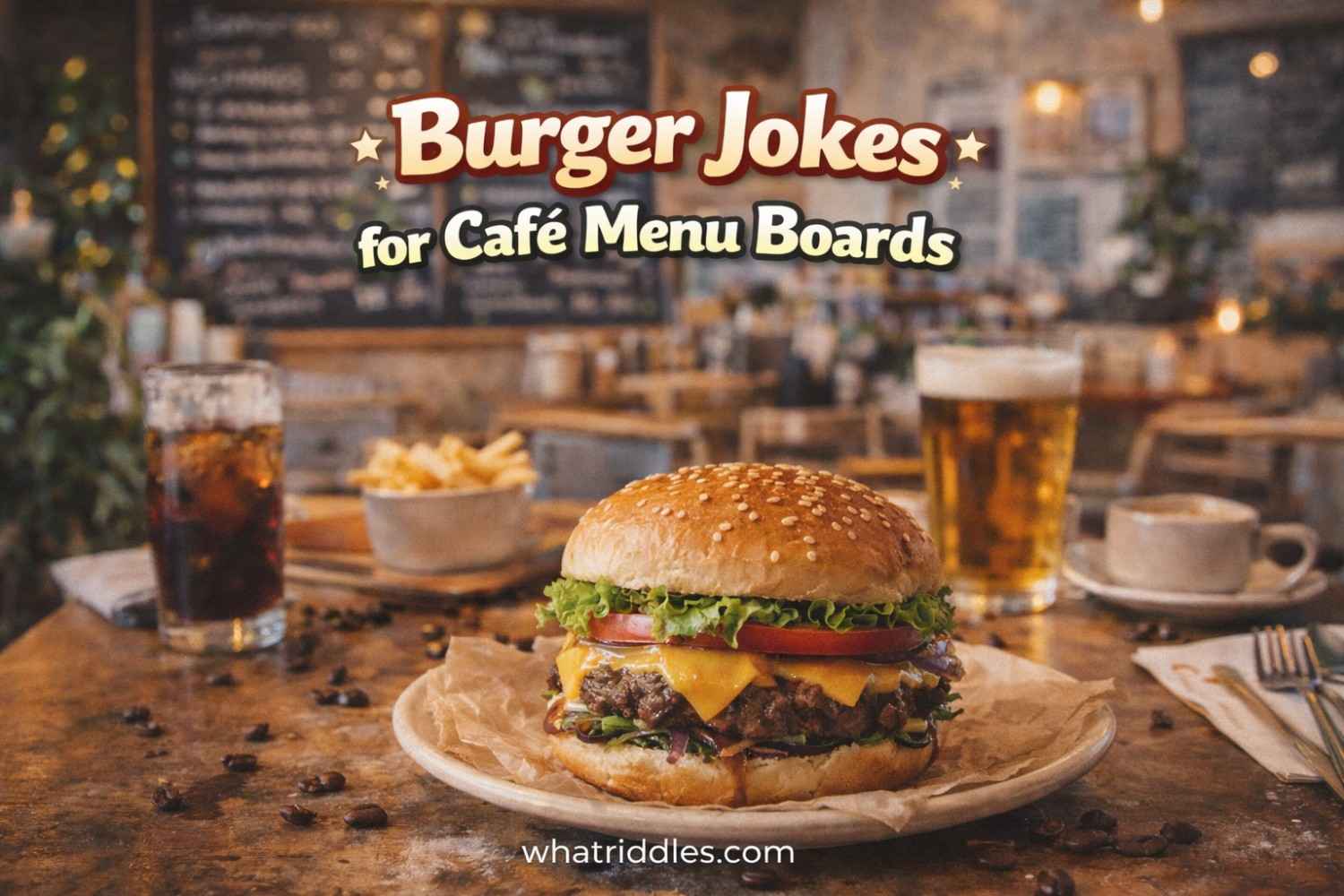 Best 100+ Burger Jokes for Café Menu Boards