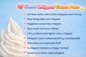 Funny Whipped Cream Puns