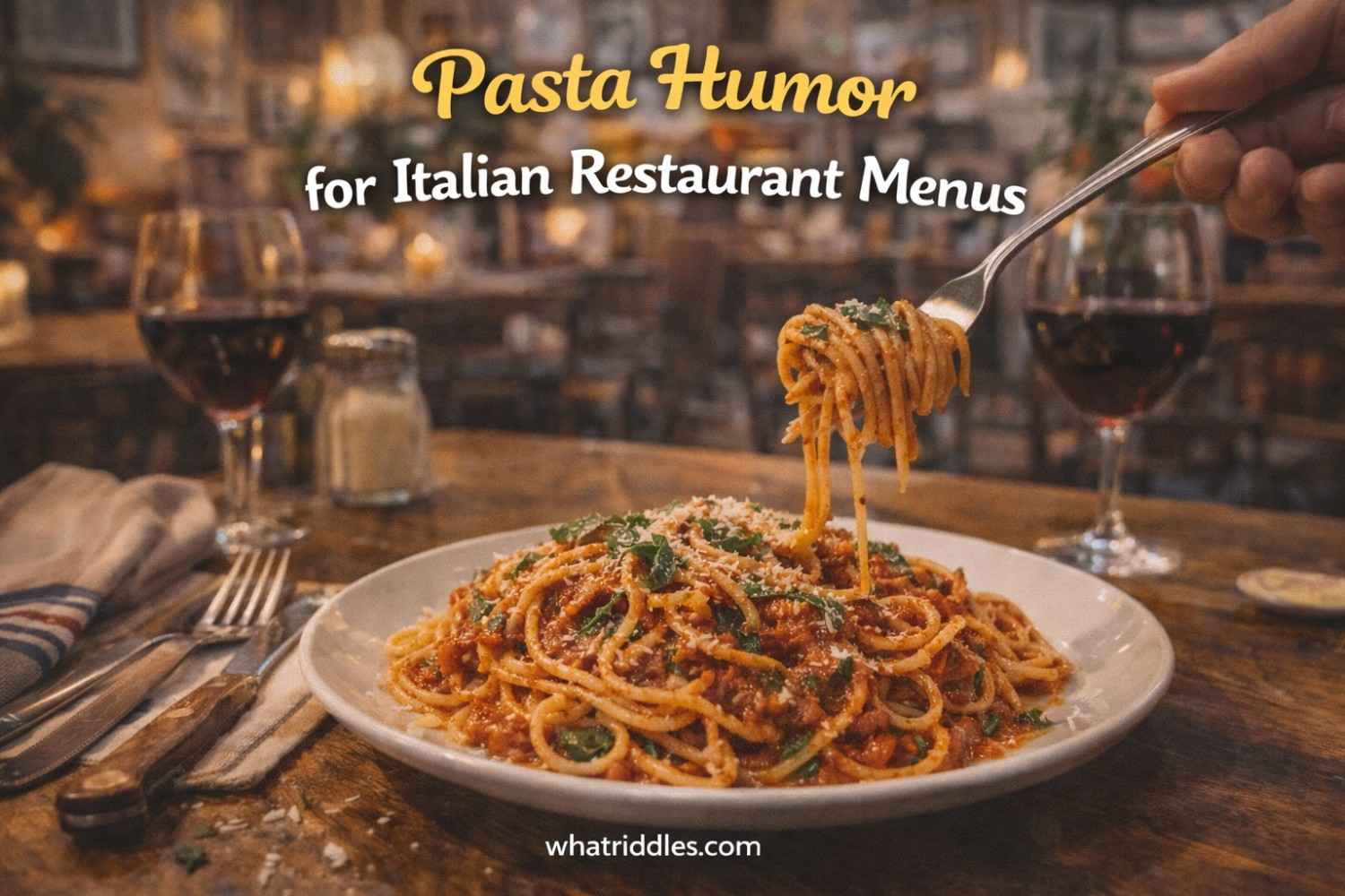 Perfect 100+ Pasta Humor for Italian Restaurant Menus 