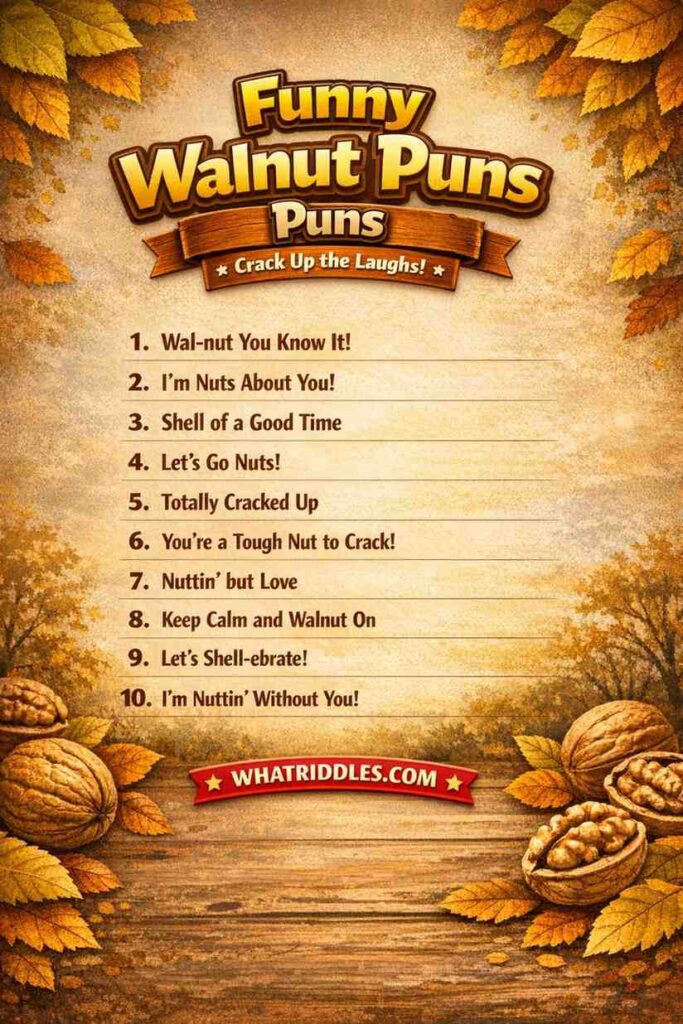 Funny Walnut Puns
